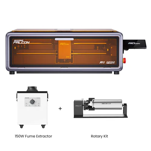Creality Falcon A1 Pro 20W Laser + Rotary Kit + 150W Fume Extractor