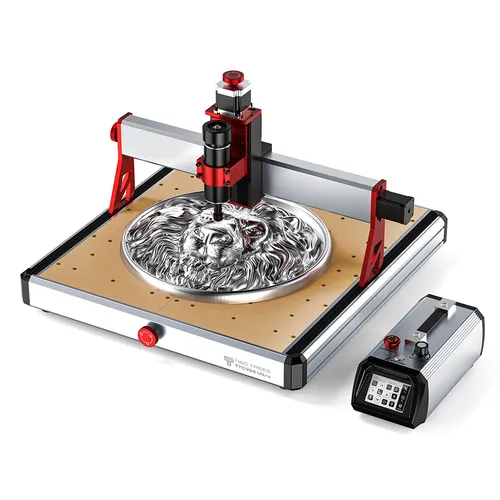 "TWO TREES TTC450 Ultra CNC Router Machine, 500W Spindle, Dual CNC & Laser Modes, 0.05mm High Precision, 3.5"" IPS Touch Screen, 460x460x100mm Working Area, Compatible with Metal/Acrylic/Wood"