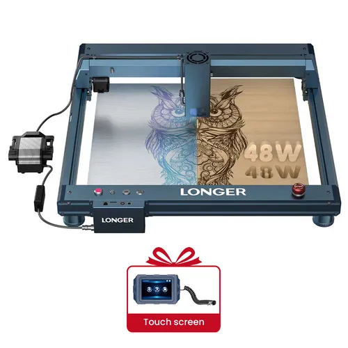 LONGER Laser B1 30W Laser Engraver Cutter, 6-core Laser Head, 33-36W Power Output, 450 x 440mm Engraving Area