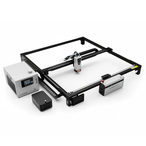 ATOMSTACK Glacier 120W Water-Cooled Diode Laser Engraver, 455nm Blue Laser, 0.15 × 0.15mm Laser Spot, 800 × 800mm Working Area, 20,000mm/min Speed, Turbo Mode, Offline Multi-Machine Control, AI Image Generation