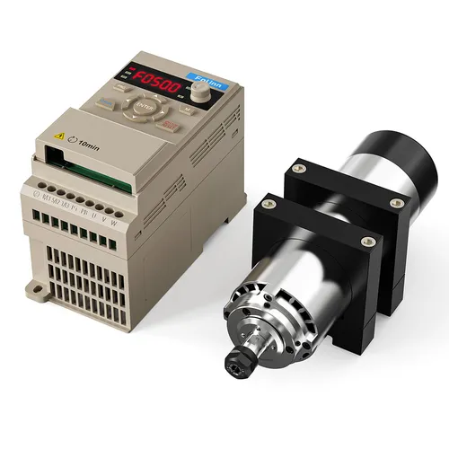 TWO TREES F65A Air-Cooled CNC Spindle Kit for TTC450 Pro/TTC450 Ultra, High-Power 1000W, ER11 Precision Collet, Cast Aluminum Body, Low Noise & Anti-Leak Design, Compatible with Wood/Metal/Acrylic