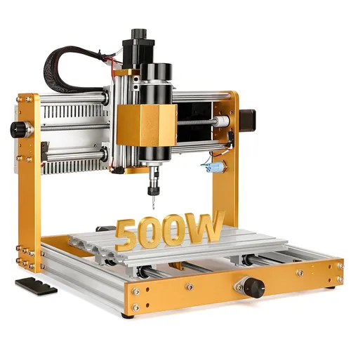 Annoytools 3018 Pro Max CNC Router Machine, 500W Spindle, 3 Axis Limit Switches, 0.1mm Precision, 2000mm/min Speed, 300x180x80mm Working Area, Emergency Stop & GRBL Offline Controller, Compatible with Wood/Acrylic/MDF/Plastic