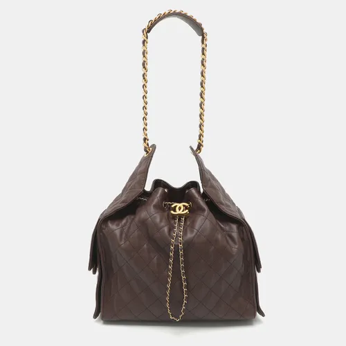 Chanel 25 Medium Burgundy Caviar Leather Shoulder Bag