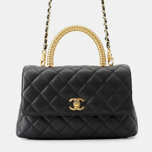 Chanel Coco Handle 2Wayhandbag Black Lambskin Size Xs