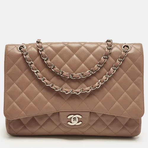 Chanel Classic Single Flap Maxi Beige
