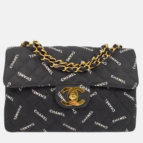Chanel Classic Flap Maxi Black Canvas