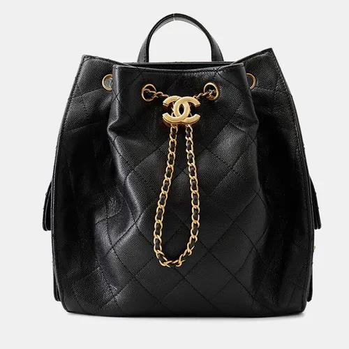 Chanel Chanel25 Backpack Black Caviar