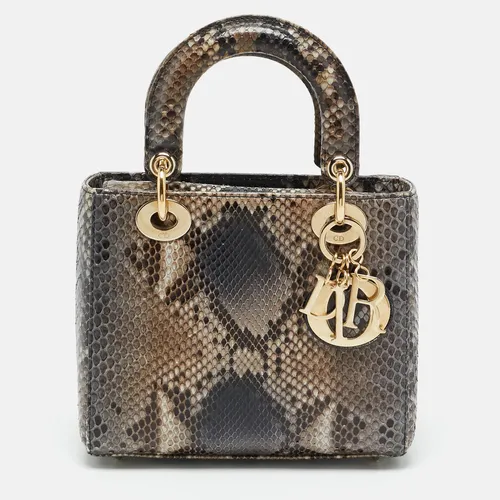 Dior Lady Dior Small Multicolor Python