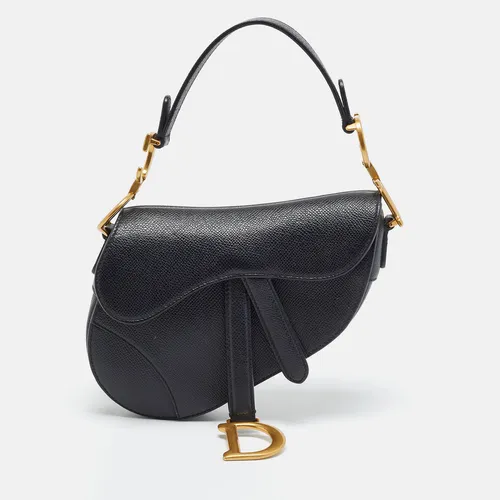 Dior Saddle Mini Black Leather Shoulder
