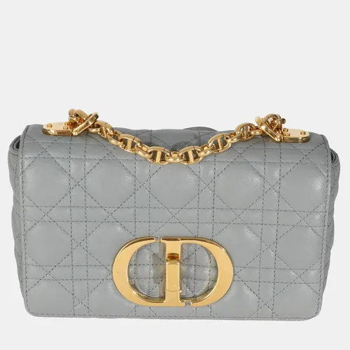 Christian Dior Blue Supple Calfskin Small