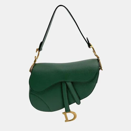 Christian Dior Saddle Bag Medium Green