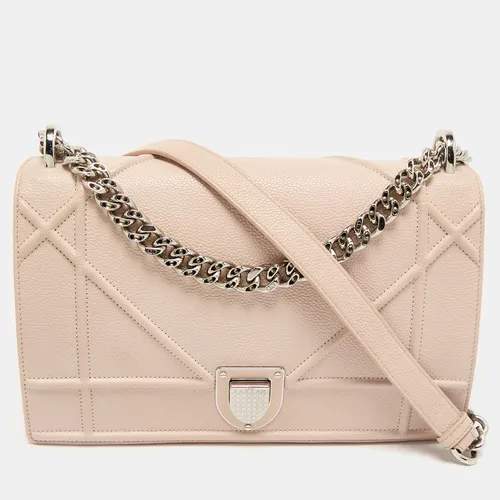 Dior Blush Pink Leather Medium Diorama