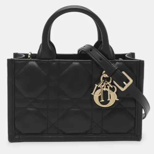 Dior Book Mini Black Macrocannage Leather