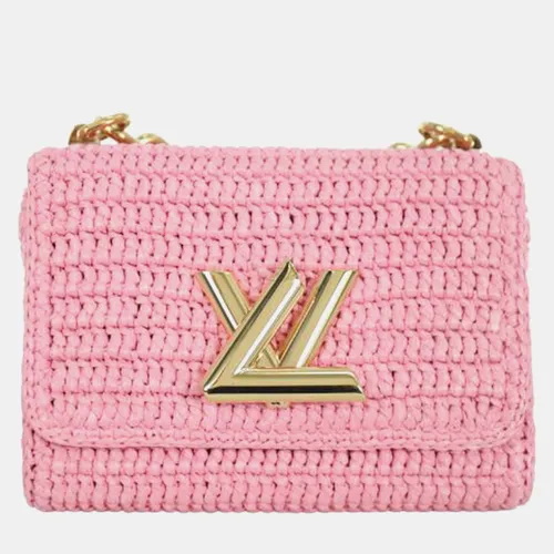 Louis Vuitton Twist PM Pink Raffia