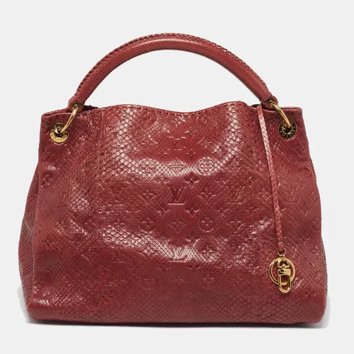 Louis Vuitton Artsy MM Red Monogram Python