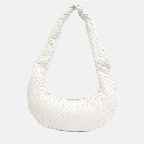Bottega Veneta Buddy White Intrecciato
