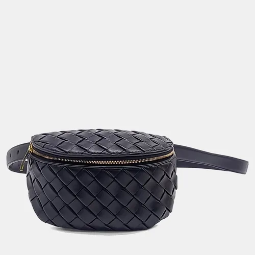 Bottega Veneta Black Leather Belt bag