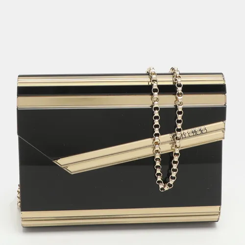 Jimmy Choo Candy Black/Gold Acrylic Chain