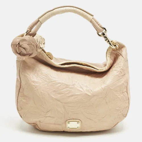 Jimmy Choo Peach Textured Leather and