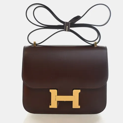Hermes Constance 18 Rouge H Box Calfskin