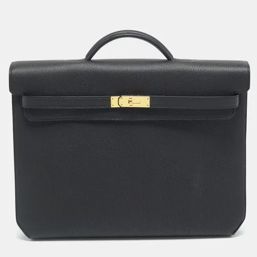 Hermès Kelly Depeches 36 Noir Togo Leather