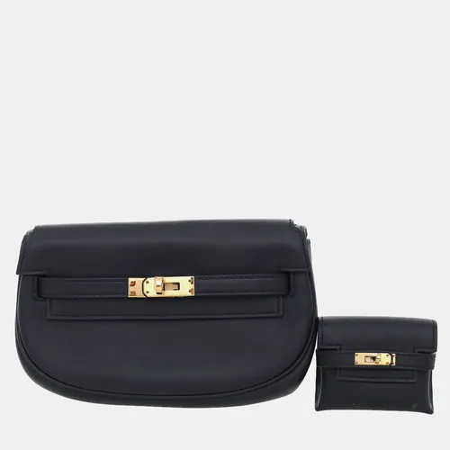 Hermes Kelly Moove Black Leather Bag