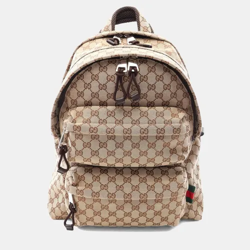 Gucci GG Canvas Medium Beige Brown