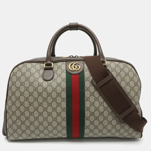 Gucci Savoy Large Beige/Brown Supreme
