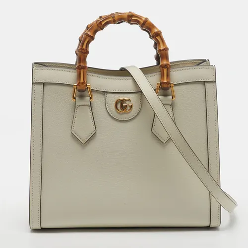 Gucci Diana Small Off White Leather Tote