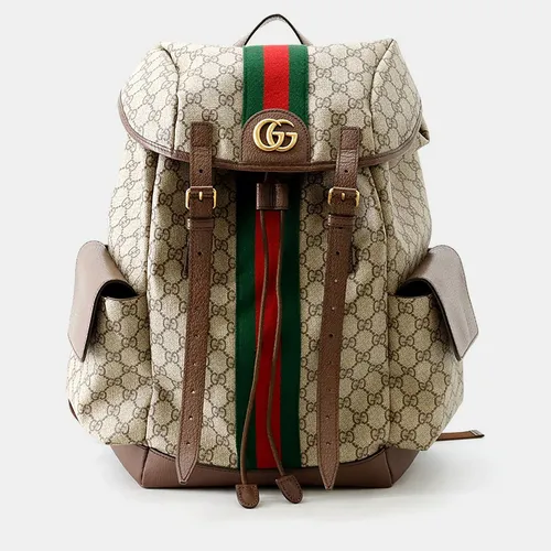 Gucci Ophidia Medium Beige/Ebony Monogram