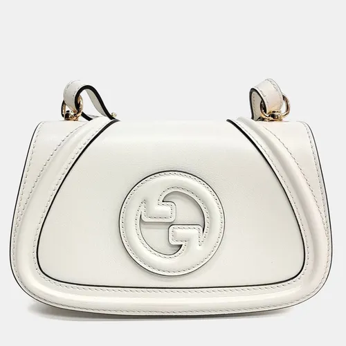Gucci White Leather Blondie Mini Shoulder