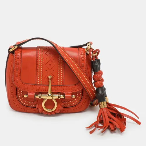 Gucci Snaffle Bit Small Orange Leather