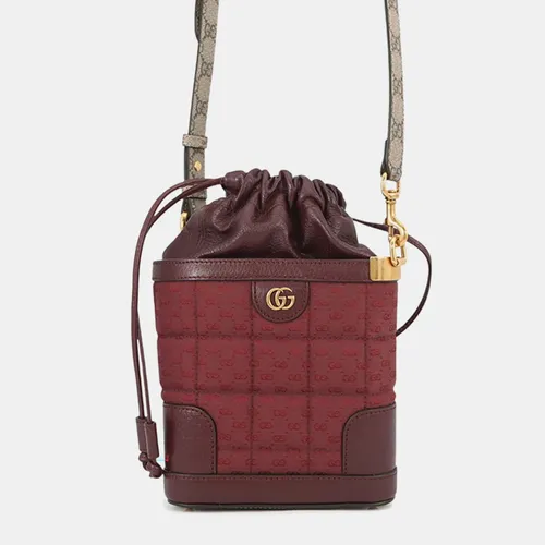 Gucci GG Bordeaux Quilted Mini GG Ebony