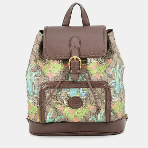 Gucci Interlocking G Tiger Beige Brown GG