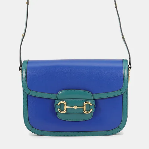 Gucci Horsebit 1955 Small Blue Turquoise