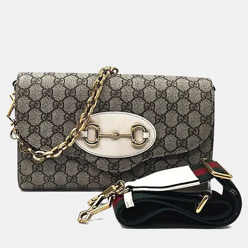Gucci 1955 Horsebit Small Beige GG Supreme
