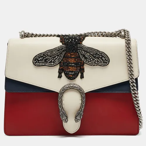 Gucci Tricolor Leather Medium Bee