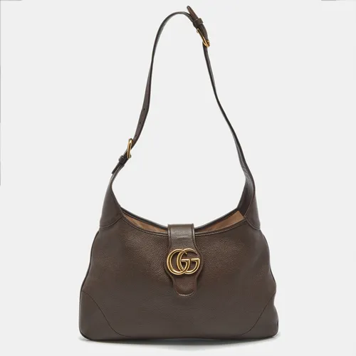 Gucci Brown Leather Medium Aphrodite Hobo