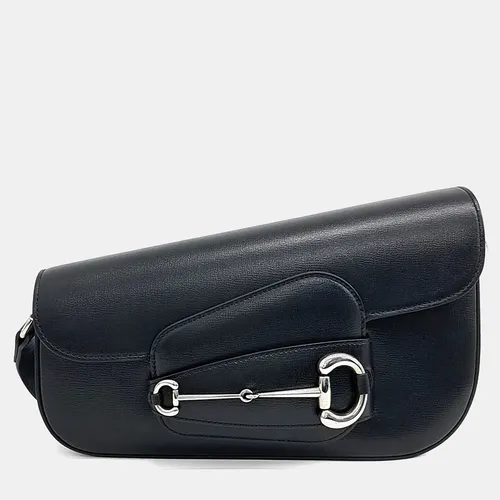 Gucci Black Horsebit 1955 Shoulder Bag