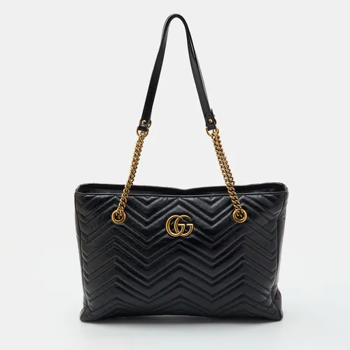 Gucci GG Marmont Medium Black Matelasse