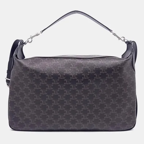 Celine Romi Large Black Triomphe Canvas
