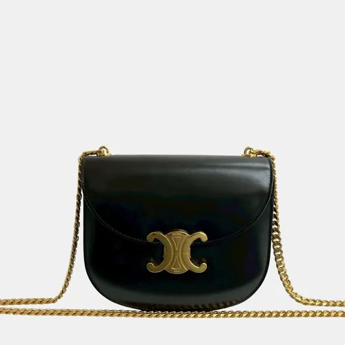 Celine Teen Chain Besace Triomphe Black