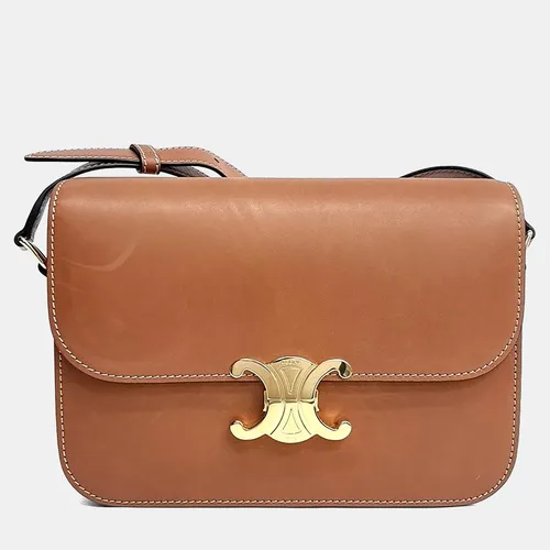 Celine Medium Triomphe Tan Calfskin