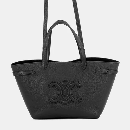 Celine Cabas Anais Mini Black Grained