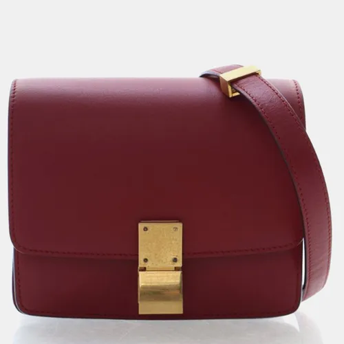 Celine Classic Box Small Red Box Calfskin