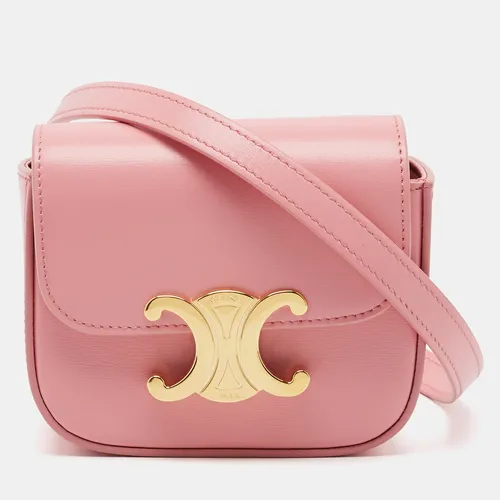 Celine Claude Mini Pink Leather Crossbody