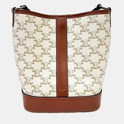 Celine Multicolor PVC Triumph Bucket Bag