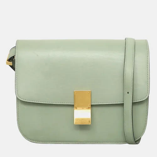 Celine Classic Box Medium Sage Green