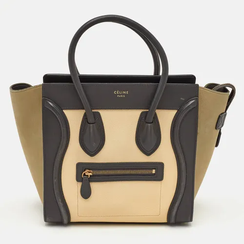 Celine Luggage Micro Multicolor Leather