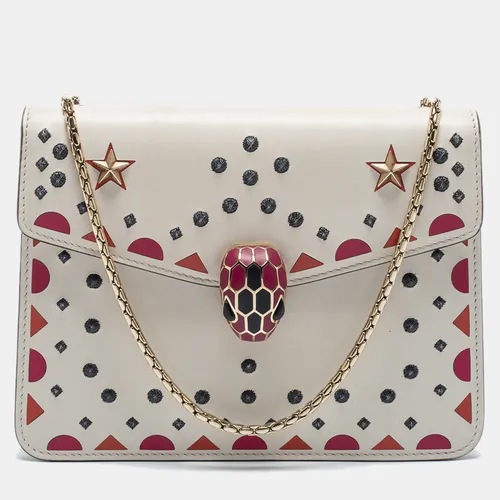 Bvlgari Off White Printed and Embroidered